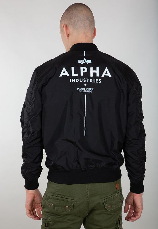 ALPHA INDUSTRIES Bunda MA-1 TT Glow In The Dark - čierna (116102/03)