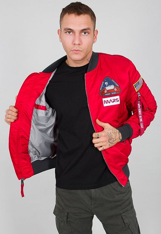 ALPHA INDUSTRIES Bunda MA-1 LW Mission To Mars - speed red (126106/328)