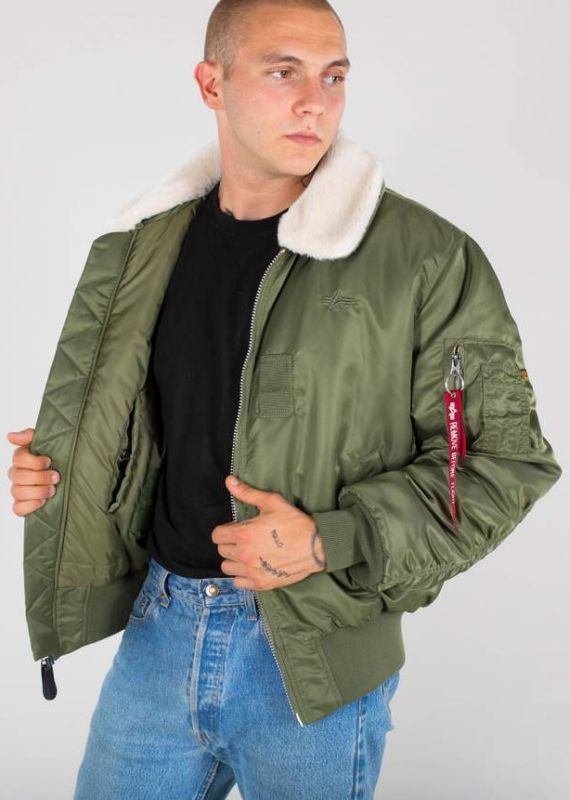 ALPHA INDUSTRIES Bunda B 15 - sage green (100107/01)