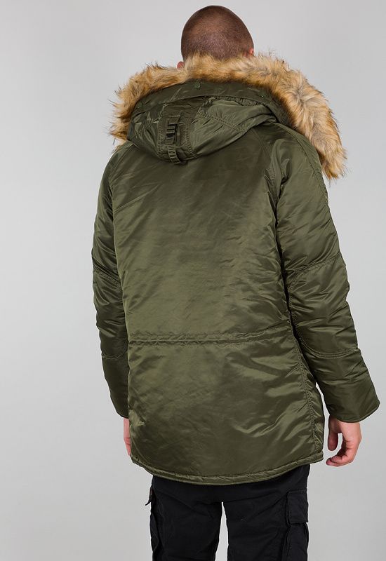 ALPHA INDUSTRIES Bunda N3B VF 59 - tmavo zelená (103141/257)