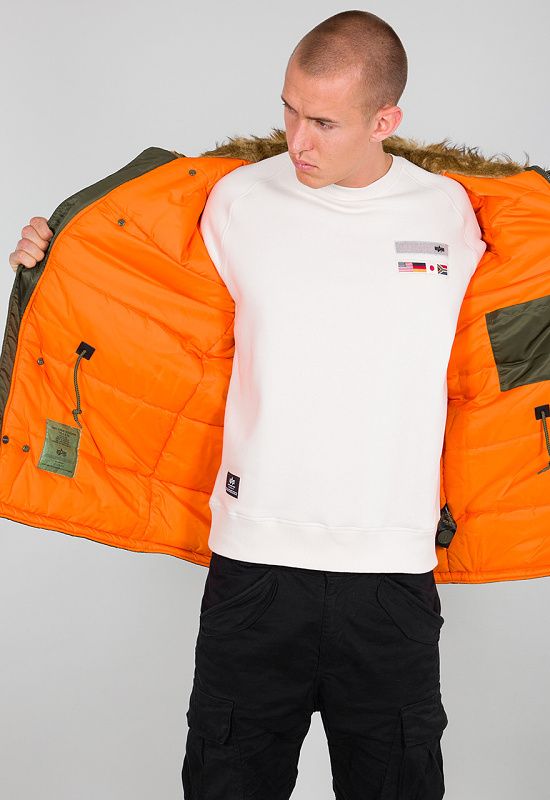 ALPHA INDUSTRIES Bunda N3B VF 59 - tmavo zelená (103141/257)