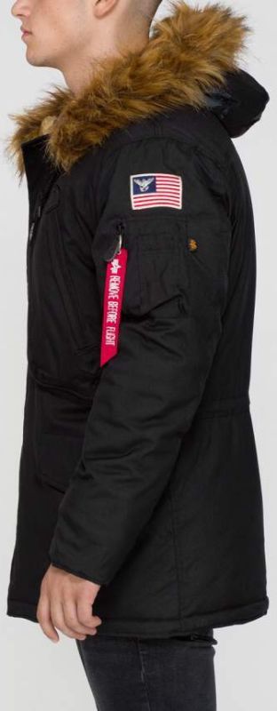 ALPHA INDUSTRIES Bunda Polar Jacket - čierna (123144/03)