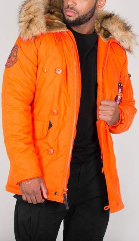 ALPHA INDUSTRIES Bunda Explorer - flame orange (193128/417)