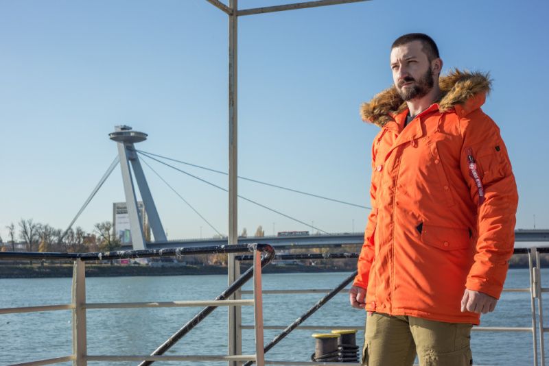 ALPHA INDUSTRIES Bunda Explorer - flame orange (193128/417)