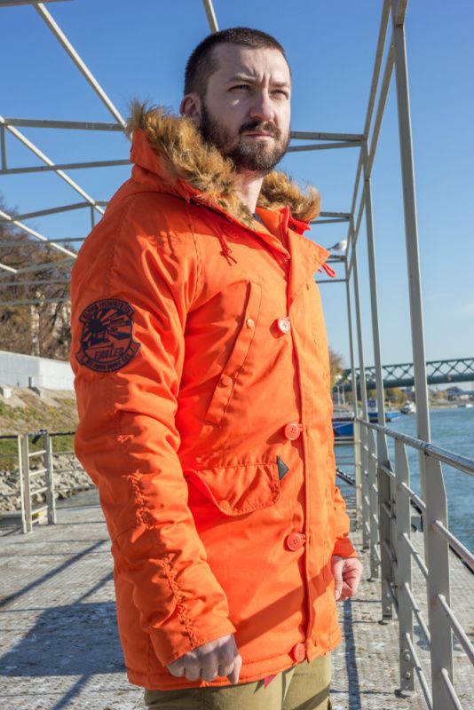 ALPHA INDUSTRIES Bunda Explorer - flame orange (193128/417)