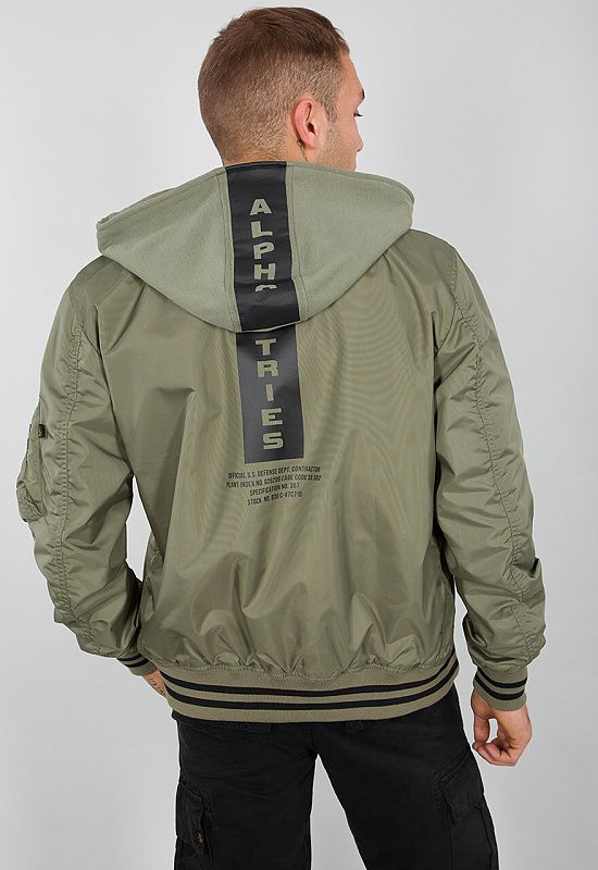 ALPHA INDUSTRIES Bunda MA-1 TT Hood Defense - olivová (126108/11)