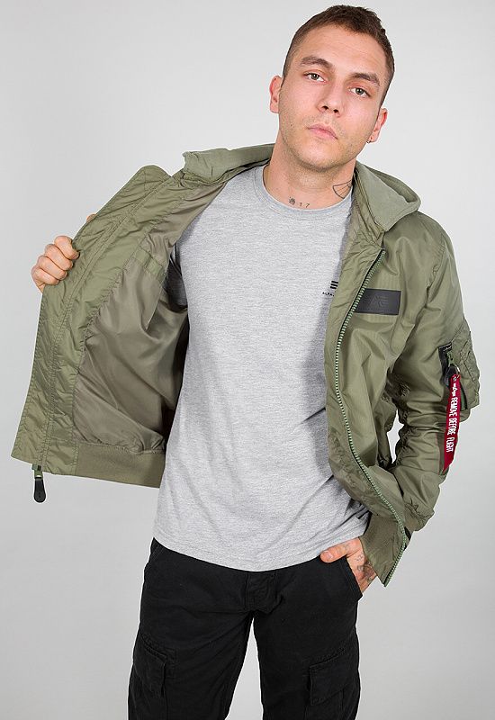 ALPHA INDUSTRIES Bunda MA-1 TT Hood Defense - olivová (126108/11)