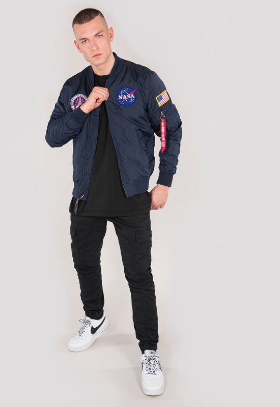 ALPHA INDUSTRIES Bunda MA-1 TT NASA Reversible II - modrá (186101/07)