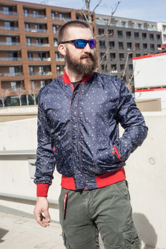 ALPHA INDUSTRIES Bunda MA-1 TT NASA Reversible II - speed red (186101/328)