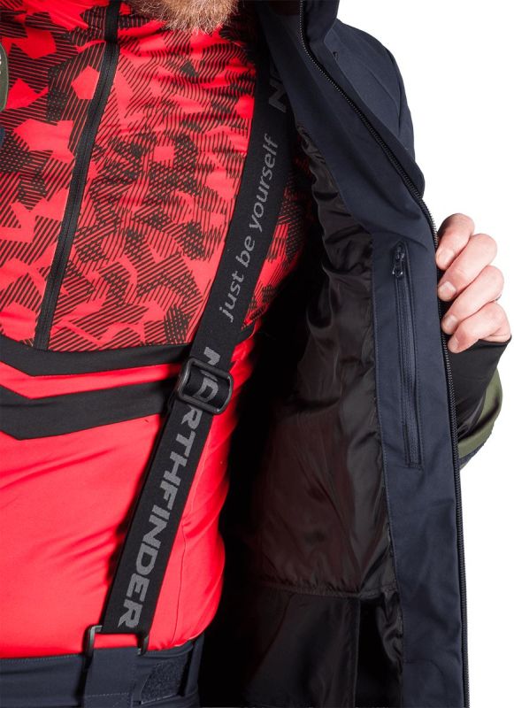 NORTHFINDER Bunda ZYGMUNT - darkgreen / navy (108337-674)