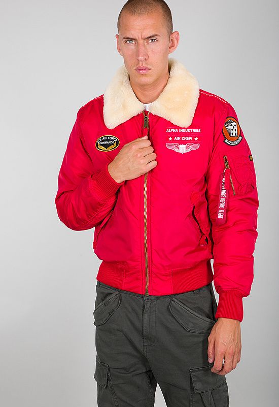 ALPHA INDUSTRIES Bunda Injector III Air Force - speed red (198113/328)