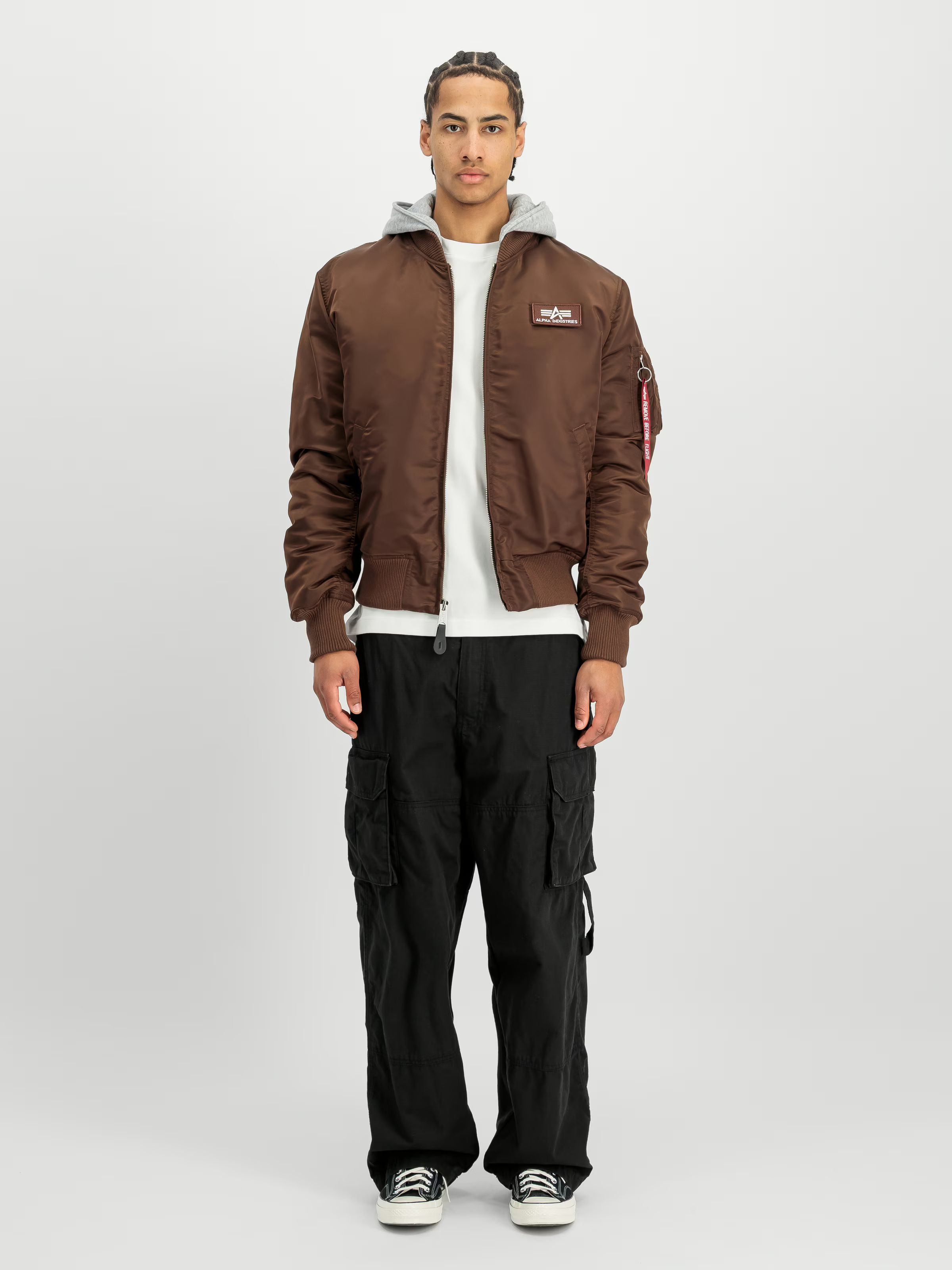 ALPHA INDUSTRIES Bunda MA-1 ZH Back Print - powder brown (128113/204)