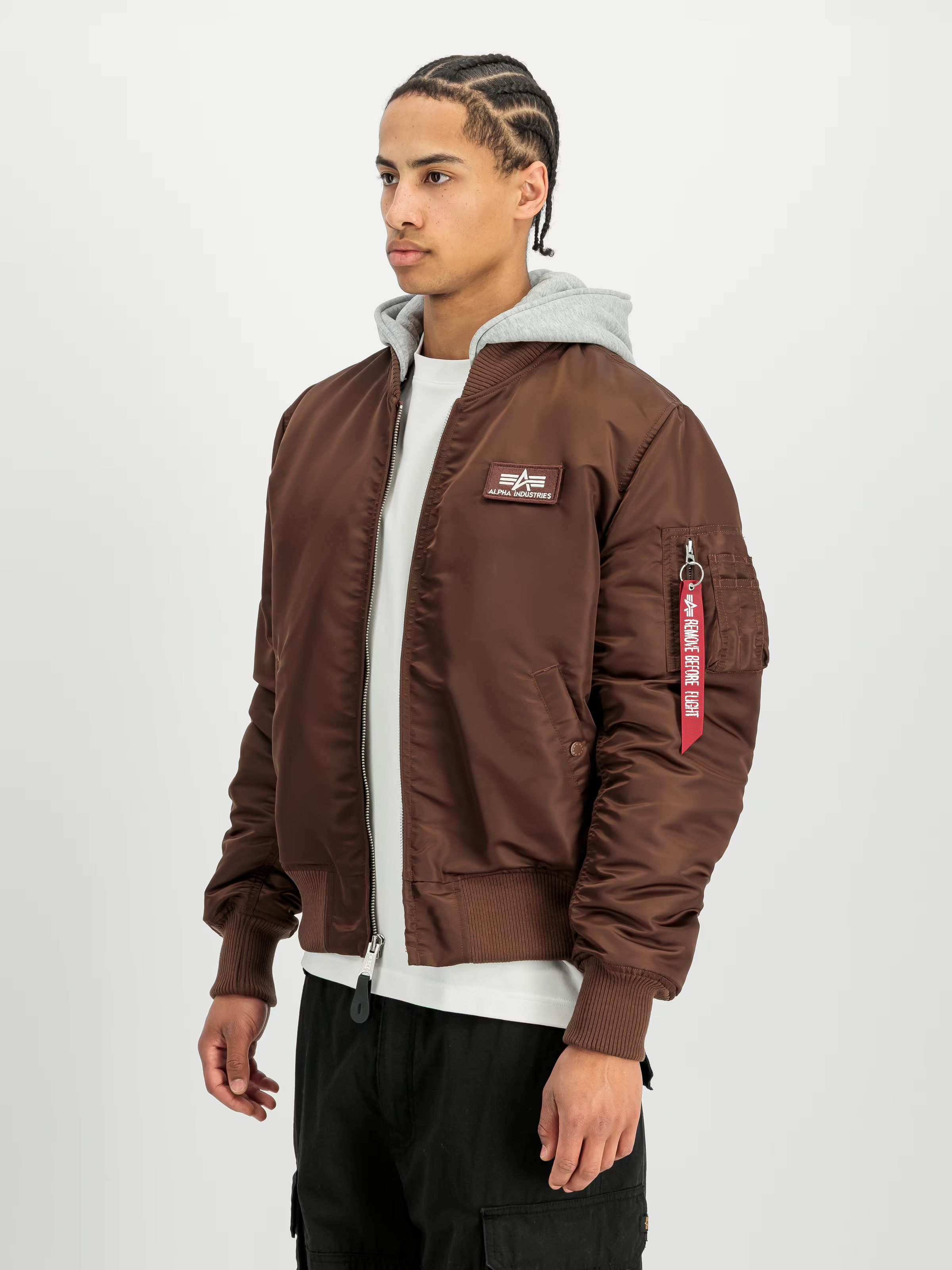 ALPHA INDUSTRIES Bunda MA-1 ZH Back Print - powder brown (128113/204)