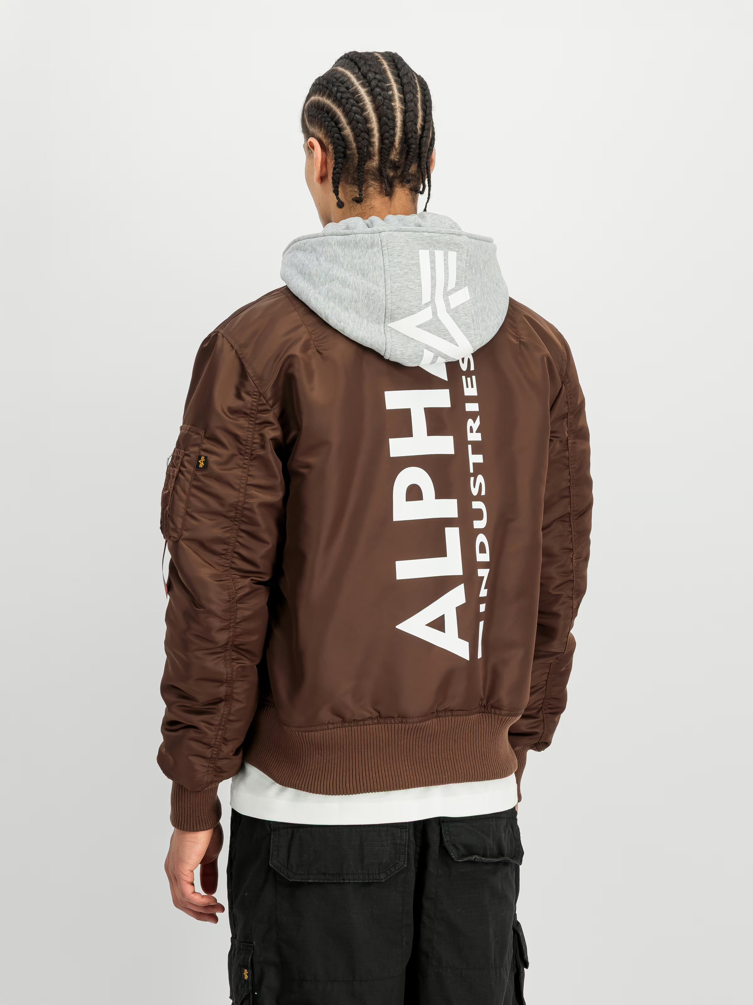 ALPHA INDUSTRIES Bunda MA-1 ZH Back Print - powder brown (128113/204)