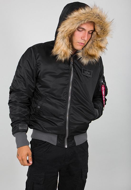 ALPHA INDUSTRIES Bunda MA-1 Hooded CW - čierna (198118/03)