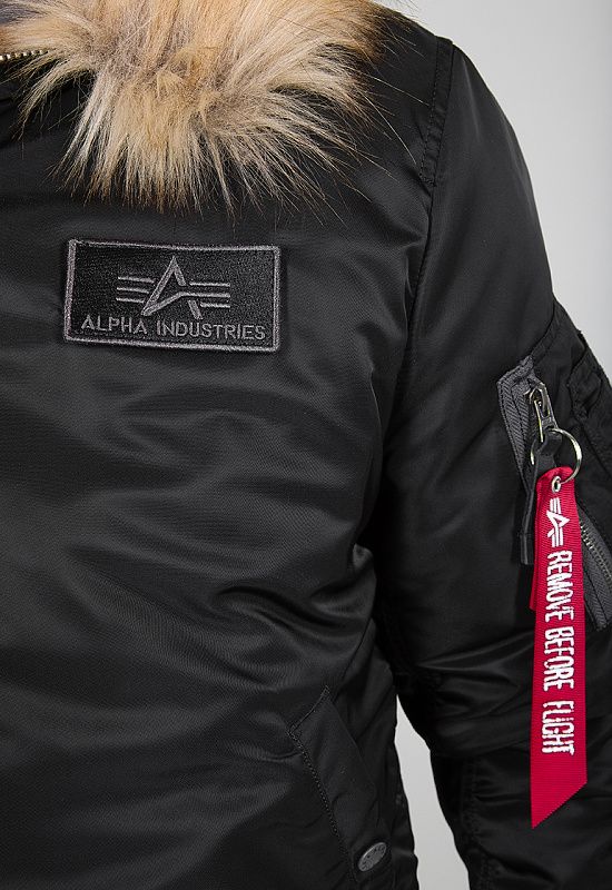 ALPHA INDUSTRIES Bunda MA-1 Hooded CW - čierna (198118/03)