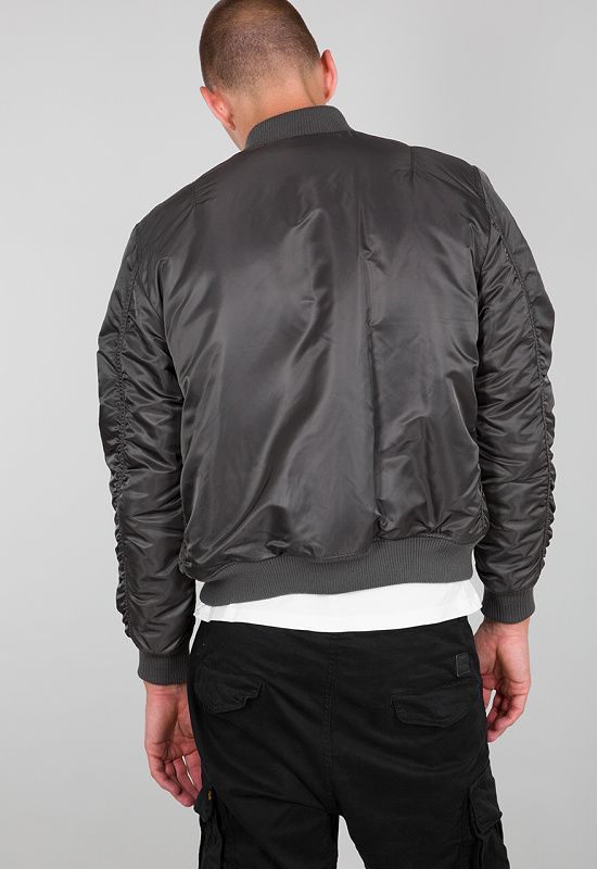 ALPHA INDUSTRIES Bunda MA-1 Air Force - šedo/čierna (198109/136)