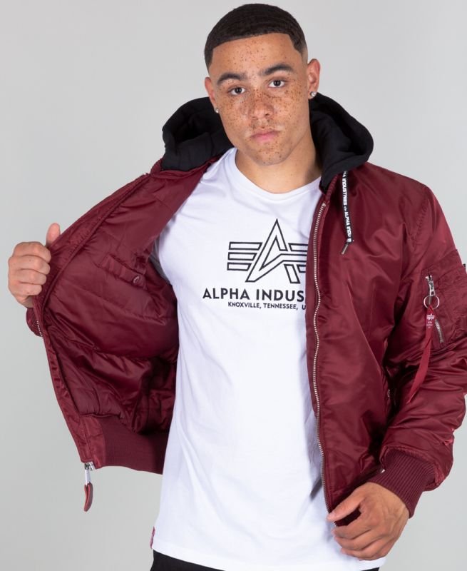 ALPHA INDUSTRIES Bunda MA-1 ZHP - burgundy (118101/184)