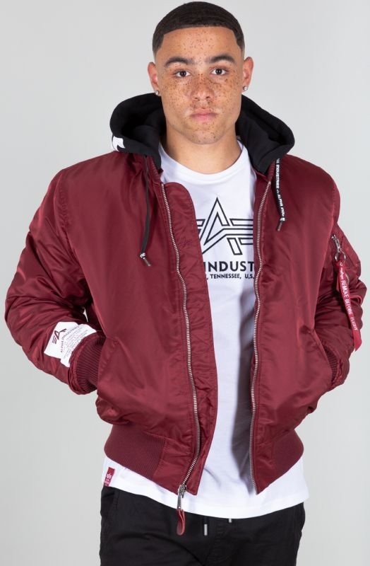 ALPHA INDUSTRIES Bunda MA-1 ZHP - burgundy (118101/184)