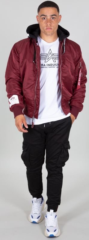 ALPHA INDUSTRIES Bunda MA-1 ZHP - burgundy (118101/184)