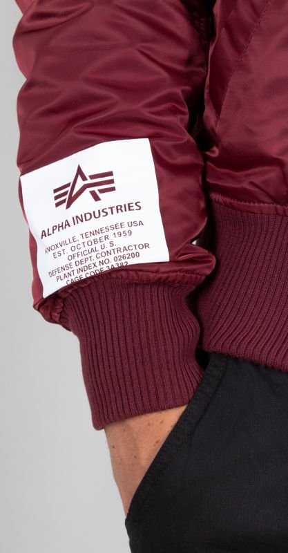 ALPHA INDUSTRIES Bunda MA-1 ZHP - burgundy (118101/184)