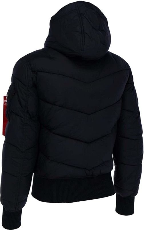 ALPHA INDUSTRIES Bunda Hooded Puffer Voyager FD - čierna (118102/03)