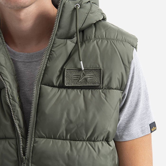 ALPHA INDUSTRIES Vesta Hooded Puffer Vest FD - sage green (118110/01)