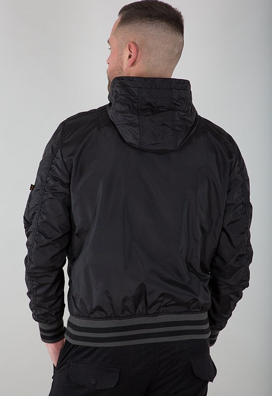 ALPHA INDUSTRIES Bunda MA-1 LW Hooded PZ - čierna (116113/03)