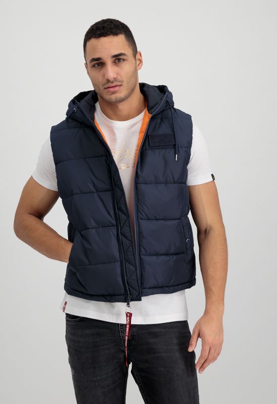 ALPHA INDUSTRIES Vesta Hooded Puffer Vest FD - modrá (118110/07)