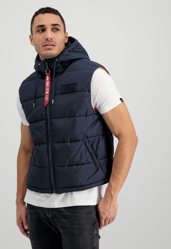 ALPHA INDUSTRIES Vesta Hooded Puffer Vest FD - modrá (118110/07)