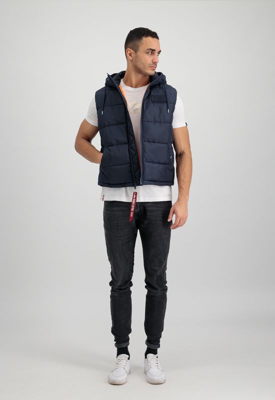 ALPHA INDUSTRIES Vesta Hooded Puffer Vest FD - modrá (118110/07)