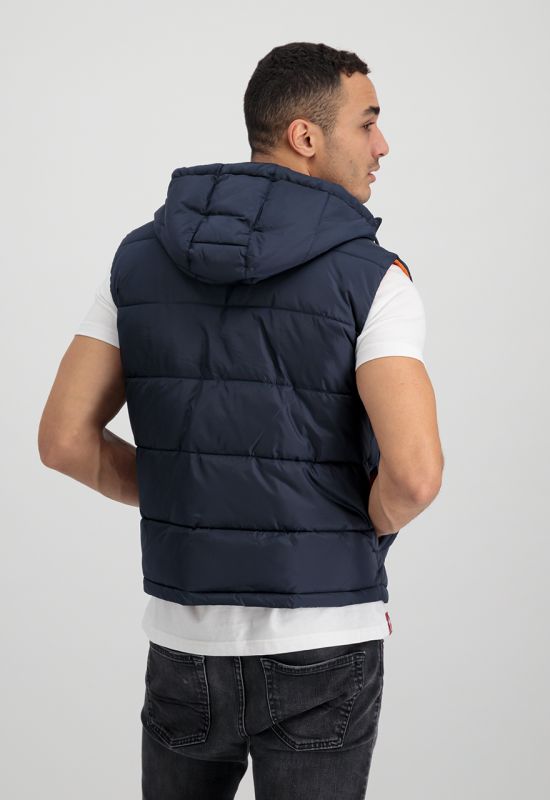 ALPHA INDUSTRIES Vesta Hooded Puffer Vest FD - modrá (118110/07)