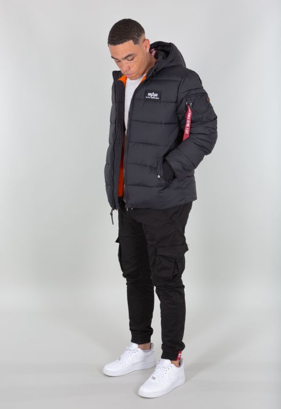 ALPHA INDUSTRIES Bunda Hooded Puffer Alpha FD - black (118113/03)