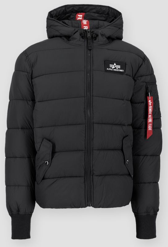 ALPHA INDUSTRIES Bunda Hooded Puffer Alpha FD - black (118113/03)