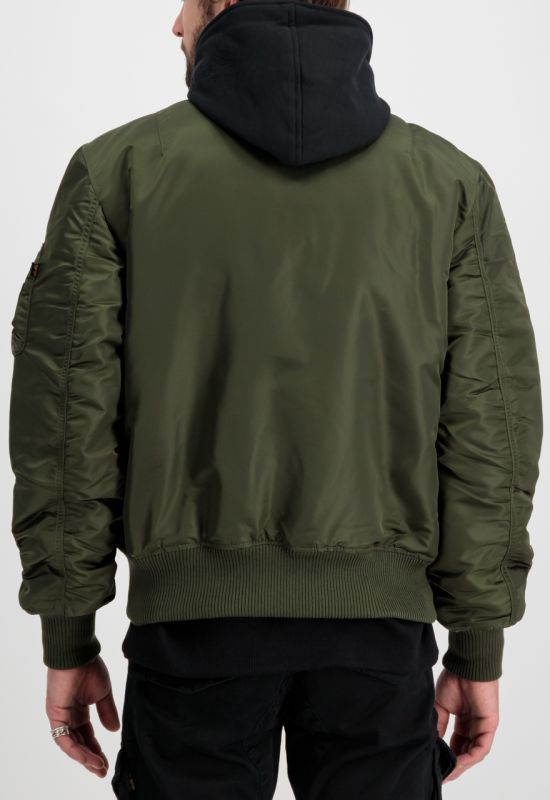 ALPHA INDUSTRIES Bunda MA-1 D-Tec - darkgreen / black (183110/481)