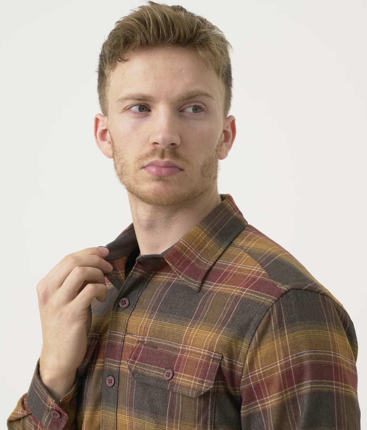 HELIKON Blúza GreyMan Shirt - old-school grey plaid (KO-GMN-PN-2J)