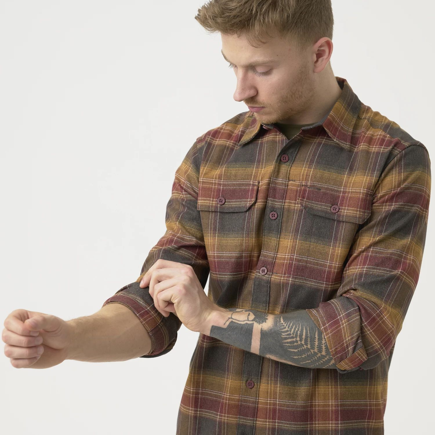 HELIKON Blúza GreyMan Shirt - old-school grey plaid (KO-GMN-PN-2J)