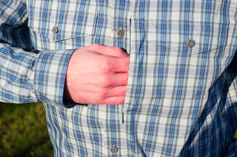 HELIKON Blúza Covert Concealed Carry Shirt - ozark blue plaid (KO-CCC-CB-PD)