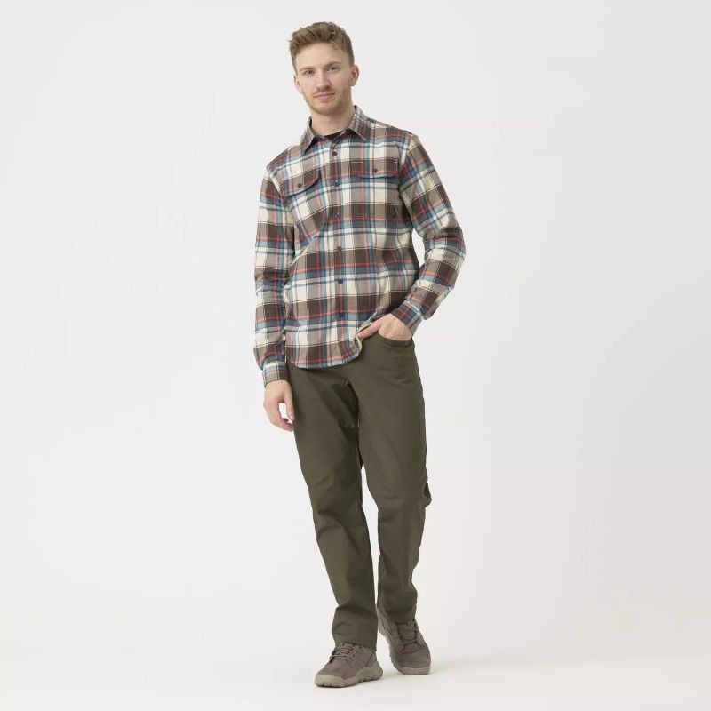 HELIKON Blúza GreyMan Shirt - true grey checkered (KO-GMN-NS-PW)