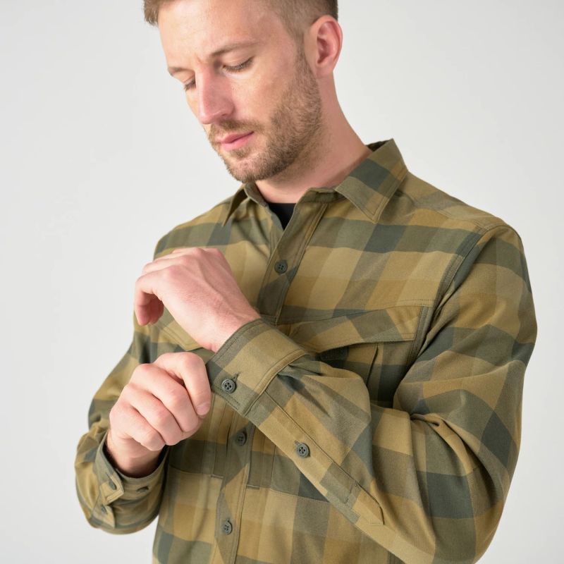 HELIKON Blúza Defender MK2 - bayou moss checkered (KO-DF2-NS-2S)