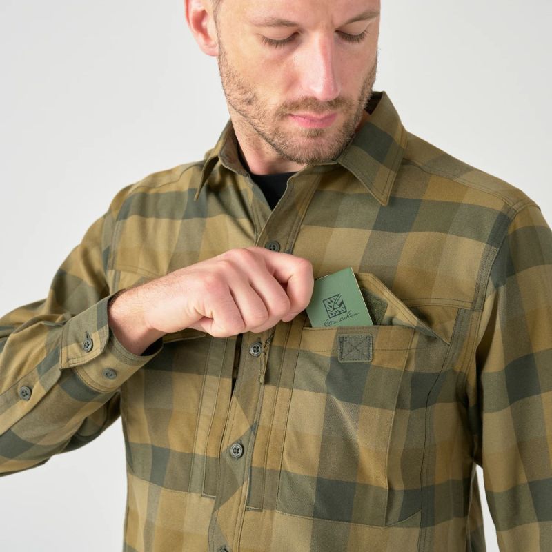 HELIKON Blúza Defender MK2 - bayou moss checkered (KO-DF2-NS-2S)