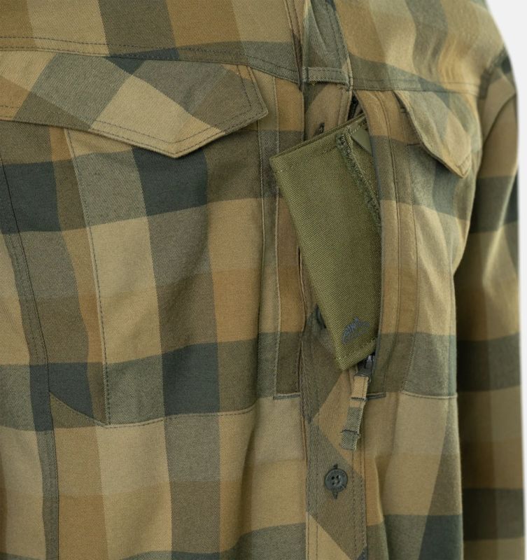 HELIKON Blúza Defender MK2 - bayou moss checkered (KO-DF2-NS-2S)
