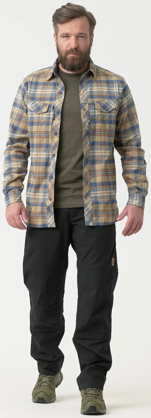 HELIKON Blúza Defender MK2 Pilgrim Shirt - moss green denim (KO-DPG-SR-1U)