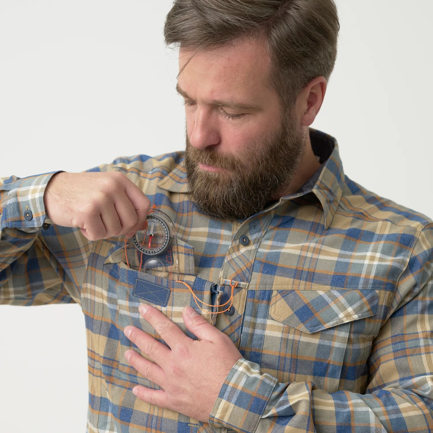 HELIKON Blúza Defender MK2 Pilgrim Shirt - subdued blue (KO-DPG-SR-1X)