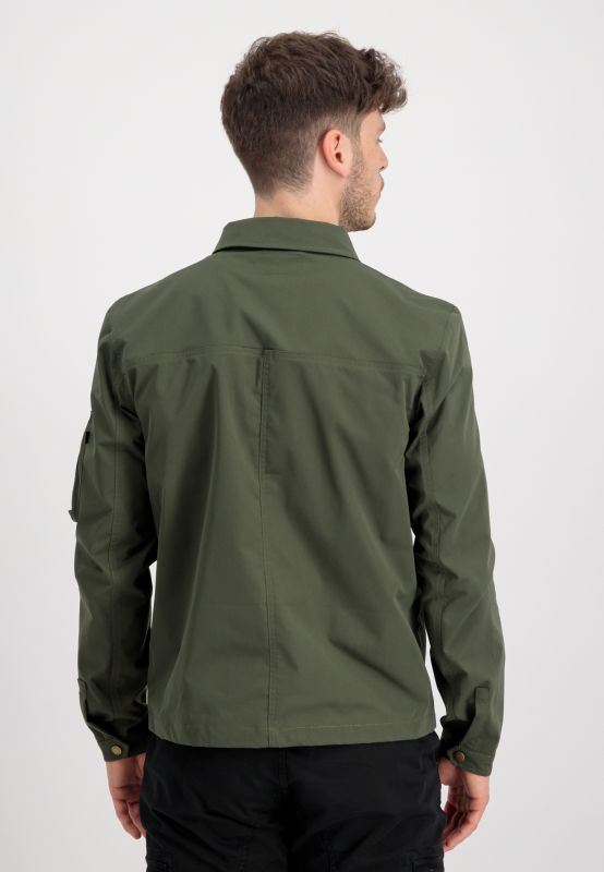 ALPHA INDUSTRIES Blúza Alpha Overshirt - dark olive (108123/142)