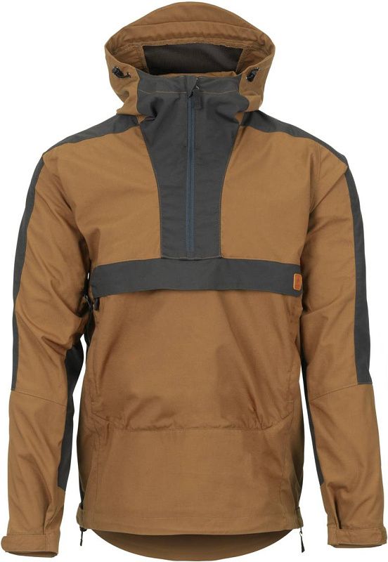 HELIKON Bunda Anorak Woodsman - čierna / taiga green (KU-WDN-DC-0109A)