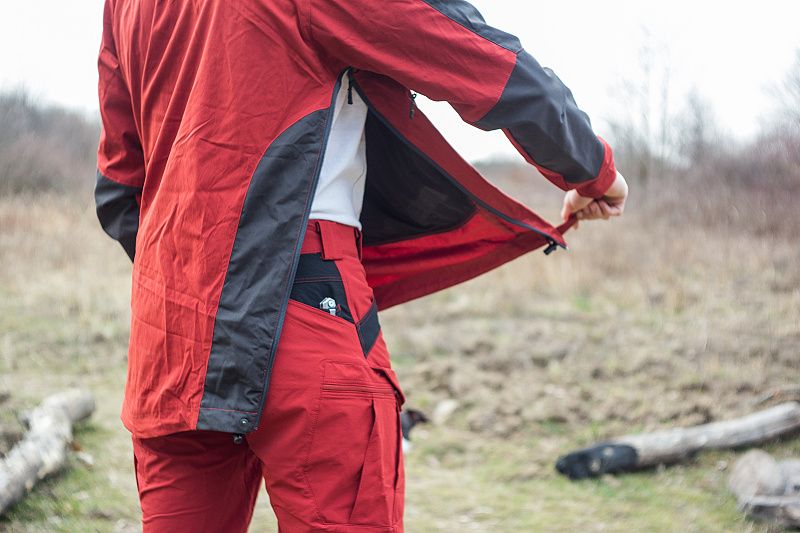 HELIKON Bunda Anorak Woodsman - crimson sky / ash grey (KU-WDN-DC-8385A)