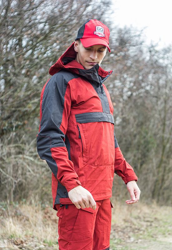 HELIKON Bunda Anorak Woodsman - crimson sky / ash grey (KU-WDN-DC-8385A)