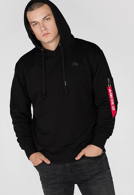 ALPHA INDUSTRIES Mikina X-Fit Hoody - čierna (158321/03)