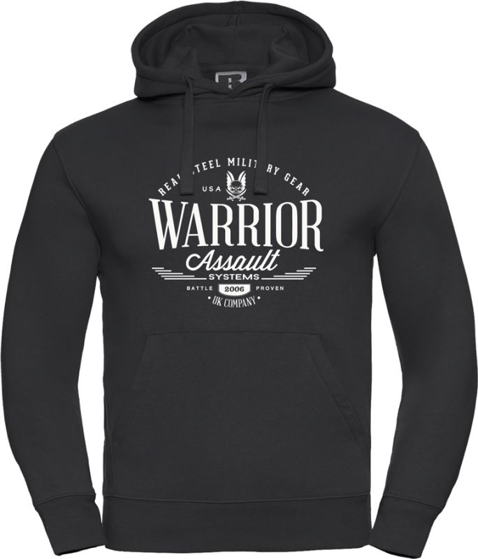 WARRIOR Mikina s kapucňou VINTAGE - čierna (W-EO-HOODIE-V-BLK)